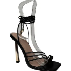 Chic T Loop Tie Sndl in Black