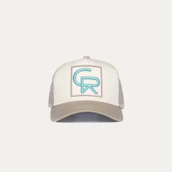 Christian Rose Box Logo Trucker Cap in Multi
