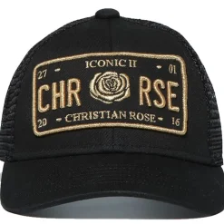 Christian Rose Iconic Infant Baseball Cap in Black