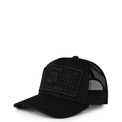 Christian Rose Ii Trucker Cap in Black