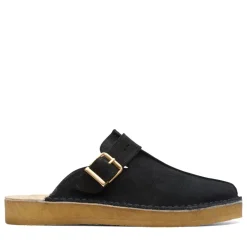 Clarks Originals Trek Mule Suede Shoes in Black