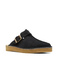 Clarks Originals Trek Mule Suede Shoes in Black