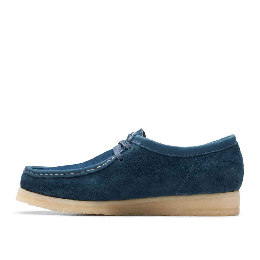 Clarks Originals Wallabee Shoes in Navy
