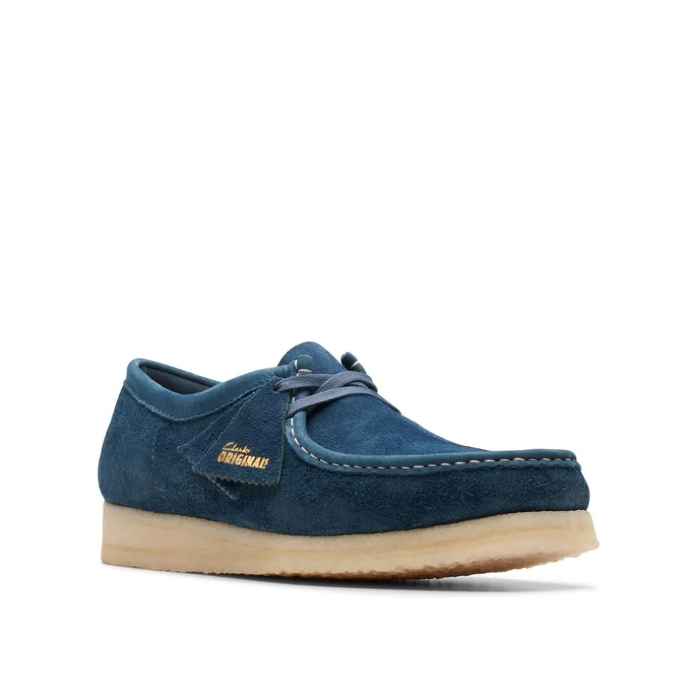 Clarks Originals Wallabee Shoes in Navy