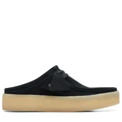 Clarks Originals Wallabee Cup Suede Shoes in Black