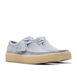 Clarks Originals Wallabee Cup Suede Shoes in Grey