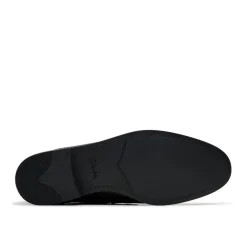 Clarks Round Toe Penny Loafers in Black