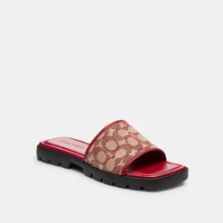 Coach Florence Sandals in Red
