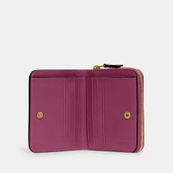 Coach S Zip Around Wallet in Pink