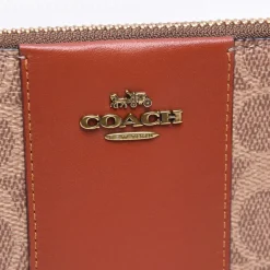 Coach Zip Around Purse in Brown