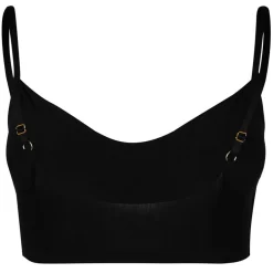 Commando Butter Tri Bralette in Black