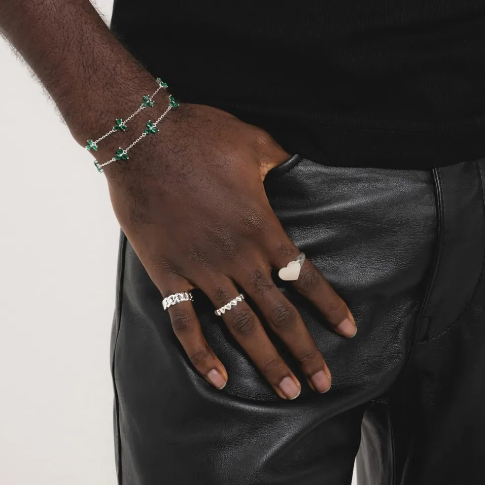 Common Lines Como Bracelet in Silver