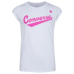 Converse Girls Logo T-Shirt in White