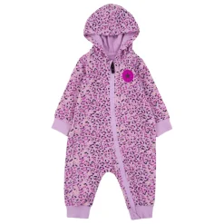 Converse Infants Allover Print Hooded Coverall in Pink