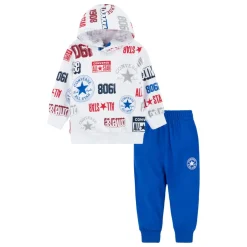 Converse Infants Logo Allover Print Set in Blue