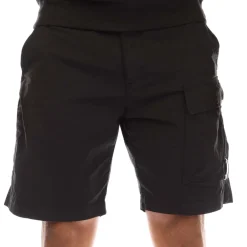 C.P. Company 50 Fili Stretch Cargo Shorts in Black
