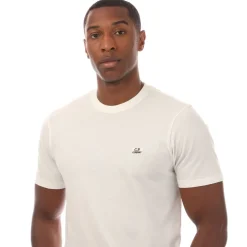 C.P. Company 30/1 Jersey Logo Patch T-Shirt in White