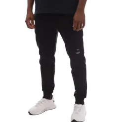 C.P. Company Diagonal Raised Fleece Lens Sweatpants in Black