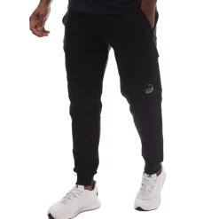 C.P. Company Diagonal Raised Fleece Lens Sweatpants in Black