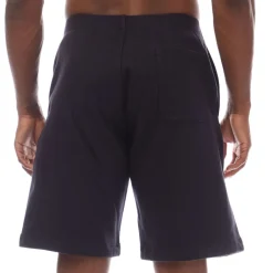 C.P. Company Diagonal Raised Fleece Logo Shorts in Navy