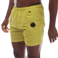 C.P. Company Flatt Nylon Lens Swim Shorts in Yellow