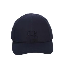 C.P. Company Gabardine Logo Cap in Navy