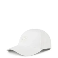 C.P. Company Logo Baseball Cap in White