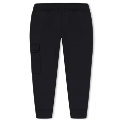 C.P. Company Mid Weight Fleece Lens Joggers Junior in Black