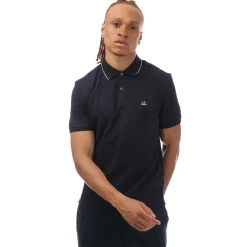 C.P. Company Stretch Piquet Polo Shirt in Navy