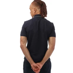 C.P. Company Stretch Piquet Polo Shirt in Navy