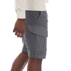 C.P. Company Stretch Sateen Cargo Shorts in Grey