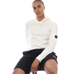 C.P. Company Tricot Lens Hoodie in White