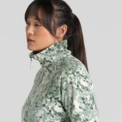 Craghoppers Evie Funnel Neck Relaxed Fit Sweatshirt in Green