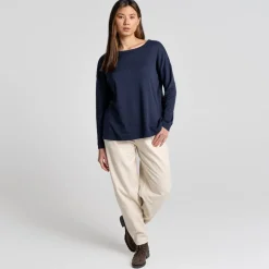 Craghoppers Forres Ls Top in Blue