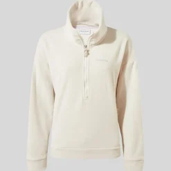 Craghoppers Funnel Neck Relaxed Fit Sweatshirt in Cream