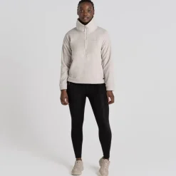 Craghoppers Funnel Neck Relaxed Fit Sweatshirt in Cream