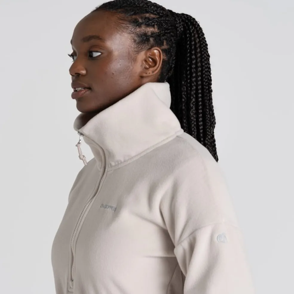 Craghoppers Funnel Neck Relaxed Fit Sweatshirt in Cream