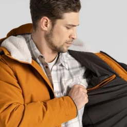 Craghoppers Howth Hooded Parka Jacket in Orange