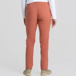 Craghoppers Kiwi Pro Zipped Pocket Straight Leg Trousers in Orange