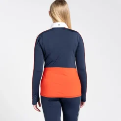 Craghoppers Marcella Mock Neck Regular Fit Shirt in Blue