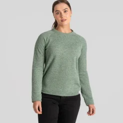Craghoppers Nessa Hooded Relaxed Fit Sweatshirt in Green