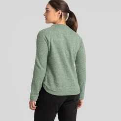 Craghoppers Nessa Hooded Relaxed Fit Sweatshirt in Green