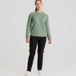 Craghoppers Nessa Hooded Relaxed Fit Sweatshirt in Green