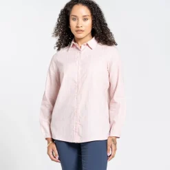 Craghoppers Relaxed Fit Long Sleeve Shirt in Pink