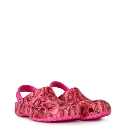 Crocs Baya Floral Mules in Pink