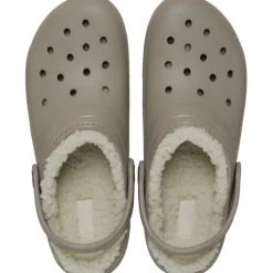 Crocs Classic Lined Clogs in Beige