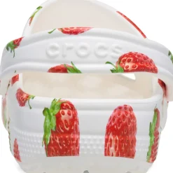 Crocs Classic Strawberry Clog in Red