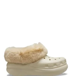 Crocs Crush Platform Clog Mules in Cream