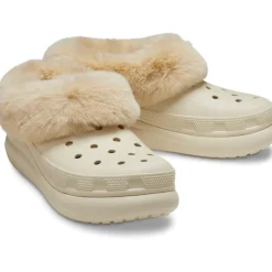 Crocs Crush Platform Clog Mules in Cream