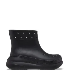 Crocs Crush Platform Rain Boots in Black